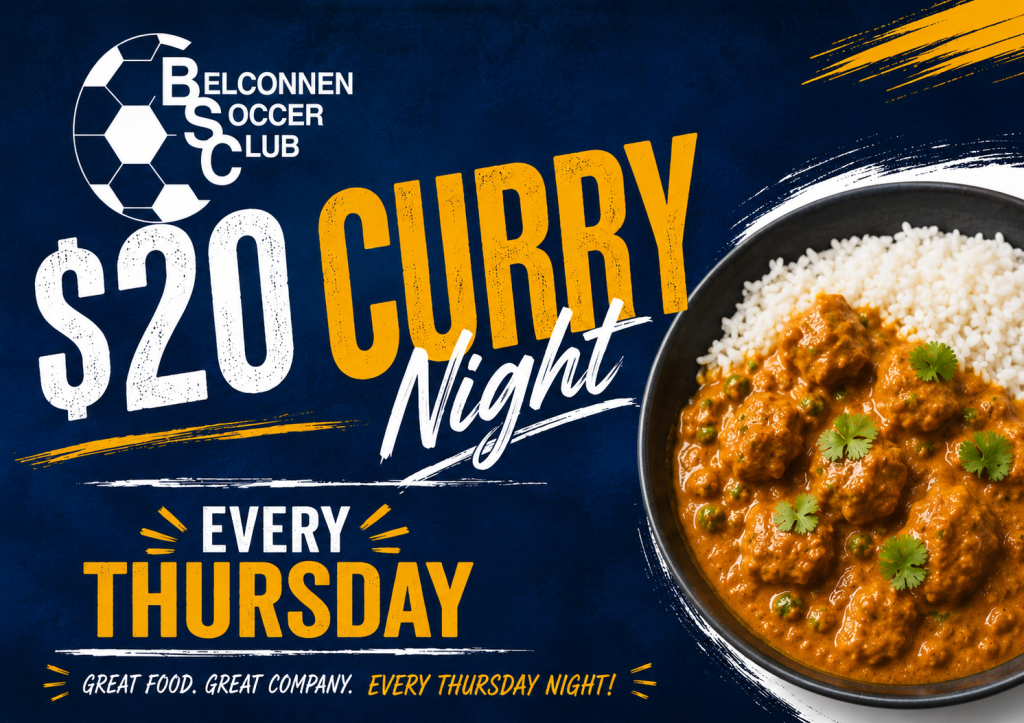 $20 Curry Night at Belconnen Soccer Club